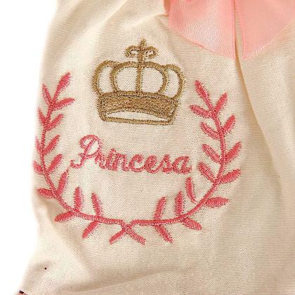 Imagem de Conjunto Saida Maternidade Neném Menina Poa Rosa 5PÇS