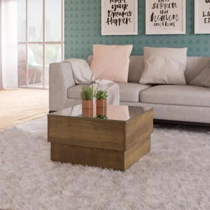 Imagem de Conjunto Sala de Estar com Rack Treviso, Painel Slim, Mesa de Centro Parati e Aparador Creta