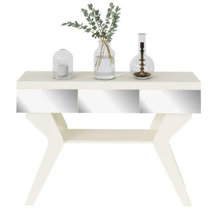 Imagem de Conjunto Sala de Estar Painel para Tv até 75 Pol com Mesa de Centro Dunas e Aparador com Espelho