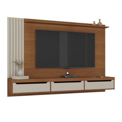Imagem de Conjunto Sala de Estar Painel para Tv até 75 Pol com Mesa de Centro Dunas e Aparador com Espelho