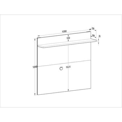 Imagem de Conjunto Sala de Estar Rack 2 Portas com Painel para Tv até 42 Polegadas Benevello
