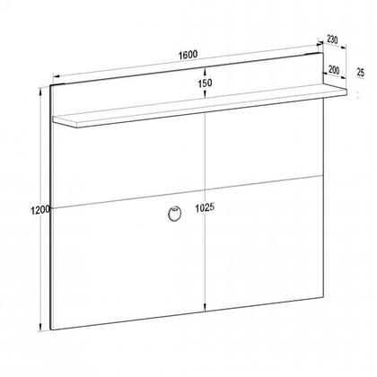 Imagem de Conjunto Sala de Estar Rack 2 Portas com Painel para Tv até 50 Polegadas Benevello