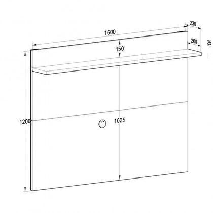 Imagem de Conjunto Sala de Estar Rack 2 Portas com Painel para Tv até 50 Polegadas Benevello