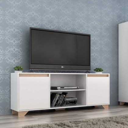 Imagem de Conjunto Sala de Estar Rack 2 Portas com Painel para Tv até 50 Polegadas Benevello