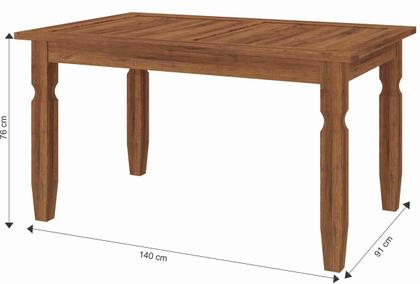Imagem de Conjunto Sala de Jantar 1 Mesa Retangular + 6 Cadeiras Acapulco 100% Madeira maçiça