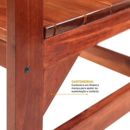 Conjunto Sala de Jantar 1 Mesa Tampo Madeira Maciça Quadrado 6 Cadeiras - Lanes Móveis Imagem de Conjunto Sala de Jantar 1 Mesa Tampo Madeira Maciça Quadrado 6 Cadeiras