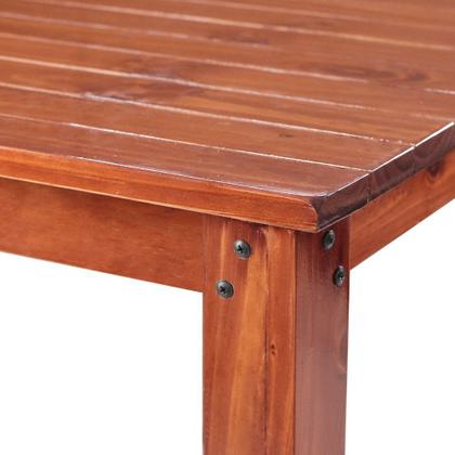 Conjunto Sala de Jantar 1 Mesa Tampo Madeira Maciça Quadrado 6 Cadeiras - Lanes Móveis Imagem de Conjunto Sala de Jantar 1 Mesa Tampo Madeira Maciça Quadrado 6 Cadeiras