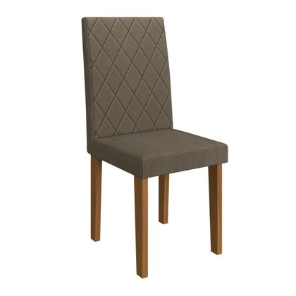 Imagem de Conjunto Sala de Jantar 1 Mesa Tampo MDF Retangular com 4 Cadeiras Atenas