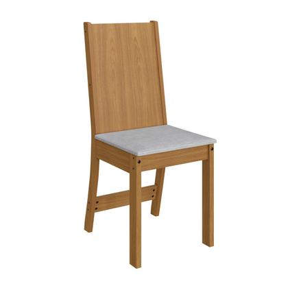 Imagem de Conjunto Sala de Jantar 1 Mesa Tampo MDP Retangular com 4 Cadeiras Dalila Yescasa