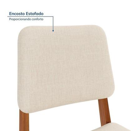 Imagem de Conjunto Sala de Jantar 1 Mesa Tangará 180cm 6 Cadeiras Estofadas Miriti CabeCasa MadeiraOriginals