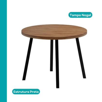 Imagem de Conjunto Sala de Jantar 4 Cadeiras Austin Carraro Nogal Preto