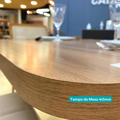 Imagem de Conjunto Sala de Jantar 4 Cadeiras Austin Carraro Nogal Preto