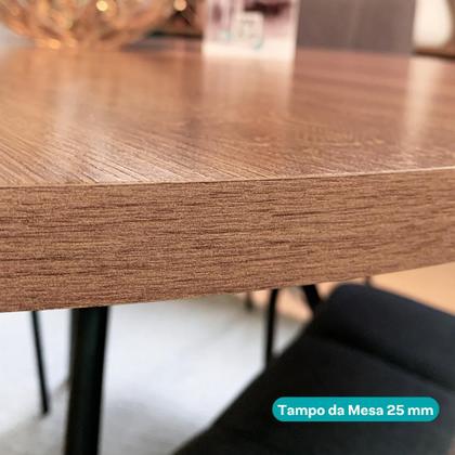 Imagem de Conjunto Sala de Jantar 4 Cadeiras Florença Carraro