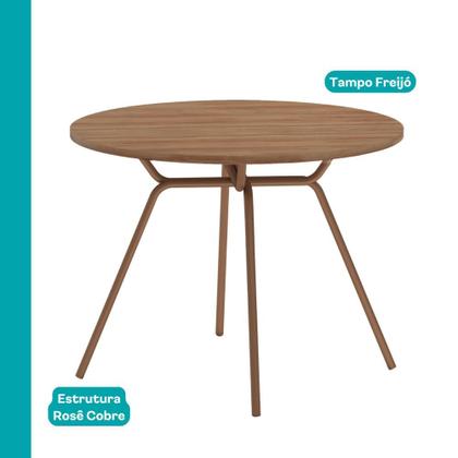 Imagem de Conjunto Sala de Jantar 4 Cadeiras Florença Carraro