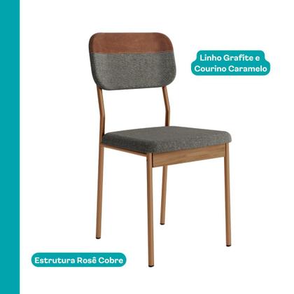 Imagem de Conjunto Sala de Jantar 4 Cadeiras Florença Carraro