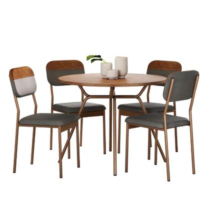 Imagem de Conjunto Sala de Jantar 4 Cadeiras Florença Carraro