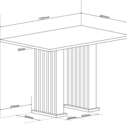 Imagem de Conjunto Sala de Jantar 4 Cadeiras Fran