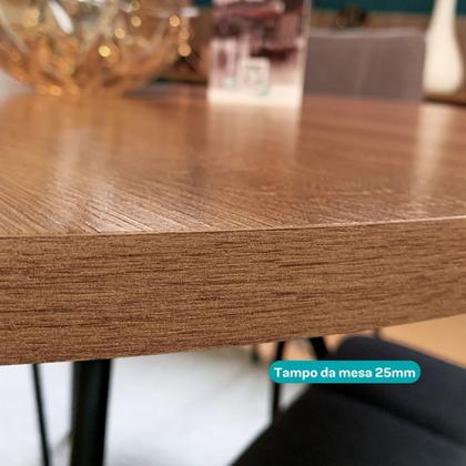 Imagem de Conjunto Sala de Jantar 4 Cadeiras Nolita Carraro Fre/Ros/Are