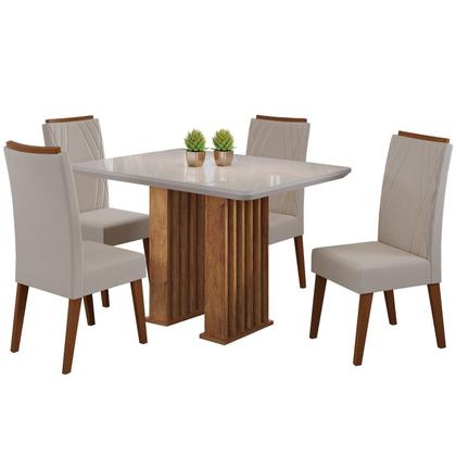 Imagem de Conjunto Sala de Jantar 4 Cadeiras Vegas