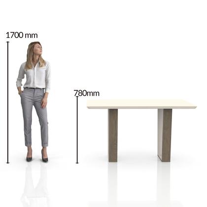 Imagem de Conjunto Sala De Jantar 4 Lugares Mesa Flórida E Cadeira Montana Tecido A40