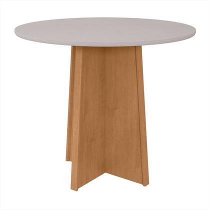 Imagem de Conjunto Sala de Jantar 4 Lugares Redonda Tampo MDF Mesa Celebrare com Cadeiras Apogeu