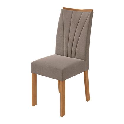 Imagem de Conjunto Sala de Jantar 4 Lugares Redonda Tampo MDF Mesa Celebrare com Cadeiras Apogeu