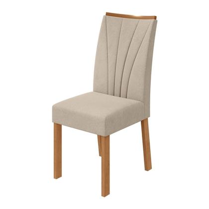 Imagem de Conjunto Sala de Jantar 4 Lugares Redonda Tampo Vidro/MDF Mesa Celebrare com Cadeiras Apogeu