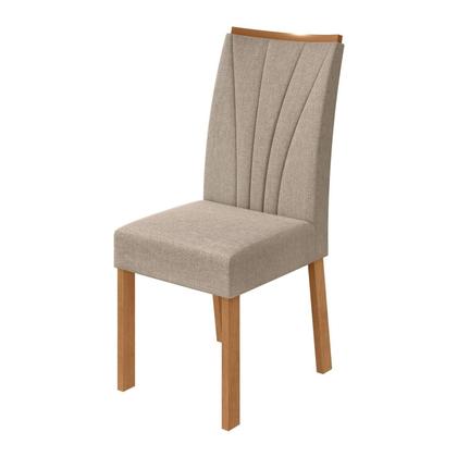 Imagem de Conjunto Sala de Jantar 4 Lugares Redonda Tampo Vidro/MDF Mesa Celebrare com Cadeiras Apogeu