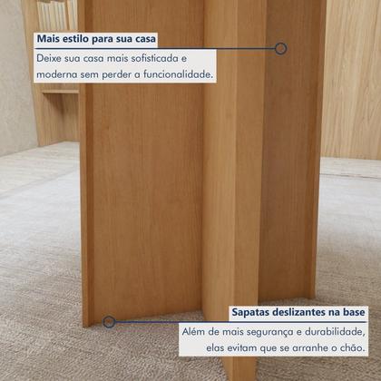 Imagem de Conjunto Sala de Jantar 4 Lugares Redondo Tampo Vidro/MDF Mesa Celebrare com Cadeiras Luar