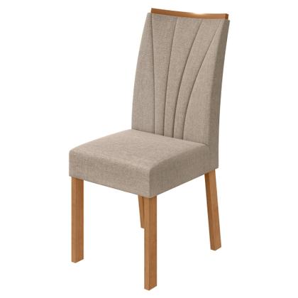 Imagem de Conjunto Sala de Jantar 4 Lugares Retangular Tampo MDF Mesa Athenas com Cadeiras Apogeu