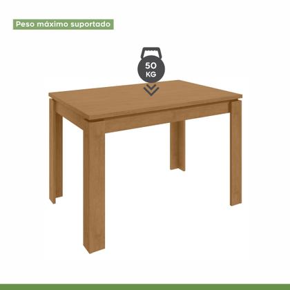 Imagem de Conjunto Sala de Jantar 4 Lugares Retangular Tampo MDF Mesa Athenas com Cadeiras Apogeu