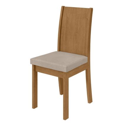 Imagem de Conjunto Sala de Jantar 4 Lugares Retangular Tampo MDF Mesa Celebrare e Cadeiras Athenas