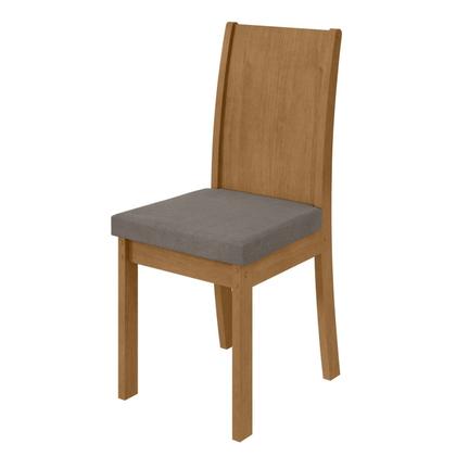 Imagem de Conjunto Sala de Jantar 4 Lugares Retangular Tampo MDF Mesa e Cadeiras Athenas