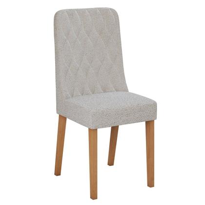 Imagem de Conjunto Sala de Jantar 4 Lugares Retangular Tampo Vidro/MDF Mesa Apogeu com Cadeiras Luar