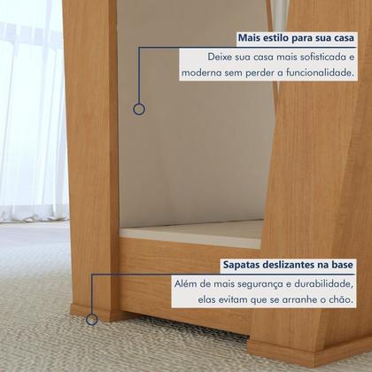 Imagem de Conjunto Sala de Jantar 4 Lugares Retangular Tampo Vidro/MDF Mesa Apogeu com Cadeiras Luar