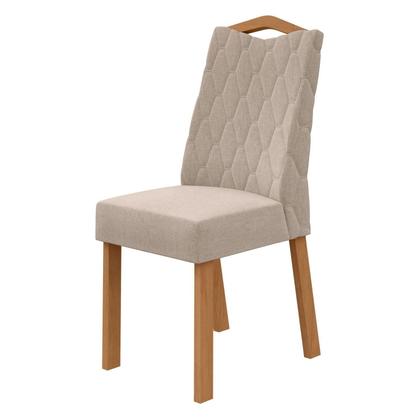 Imagem de Conjunto Sala de Jantar 4 Lugares Retangular Tampo Vidro/MDF Mesa Apogeu e Cadeiras Vênus