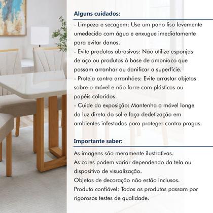 Imagem de Conjunto Sala de Jantar 4 Lugares Retangular Tampo Vidro/MDF Mesa Bold e Cadeiras Pés Madeira Jade