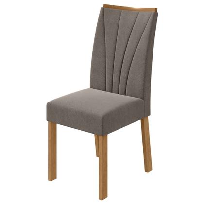 Imagem de Conjunto Sala de Jantar 4 Lugares Retangular Tampo Vidro/MDF Mesa e Cadeiras Apogeu