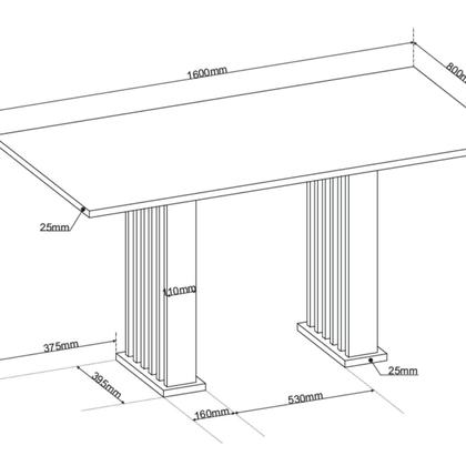 Imagem de Conjunto Sala de Jantar 6 Cadeiras Fran