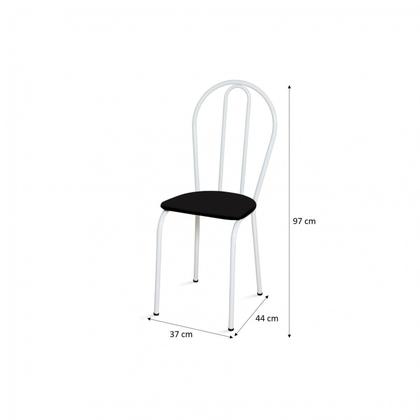 Imagem de Conjunto Sala de Jantar 6 Cadeiras Mesa Retangular Tampo em Granito Deise