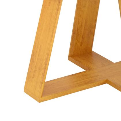 Imagem de Conjunto Sala de Jantar 6 Cadeiras Tampo Curvo DJ Móveis Kiara Cedro Yasmin Veludo Lunar