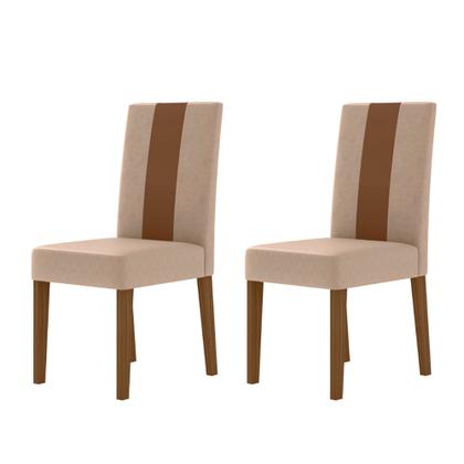 Imagem de Conjunto Sala de Jantar 6 Cadeiras Tampo Retangular 160cm com Vidro Liz Carvalho Grafite Linea Marfim - Poliman