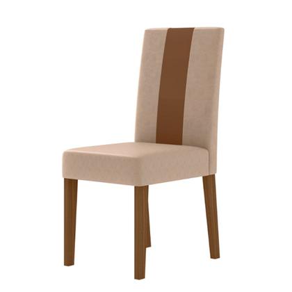 Imagem de Conjunto Sala de Jantar 6 Cadeiras Tampo Retangular 160cm com Vidro Liz Carvalho Off White Linea Marfim - Poliman