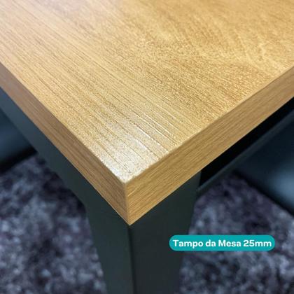 Imagem de Conjunto Sala de Jantar 6 Cadeiras Valencia Carraro Branco Prata