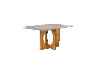 Imagem de Conjunto Sala de Jantar 6 Lugares Mesa Barcelona e 6 Cadeiras Juliana Azul