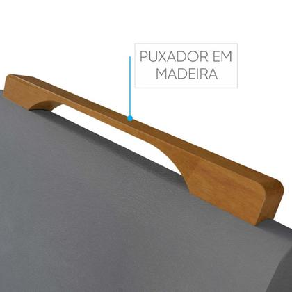 Imagem de Conjunto Sala de Jantar 6 Lugares Noronha Mesa e Cadeiras Madeira Maciça Móveis Mundial