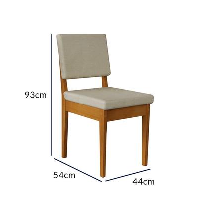 Imagem de Conjunto Sala de Jantar 6 Lugares Oval Tampo MDF Mesa Filadélfia Cadeiras Miami