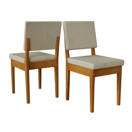 Imagem de Conjunto Sala de Jantar 6 Lugares Oval Tampo MDF Mesa Filadélfia Cadeiras Miami