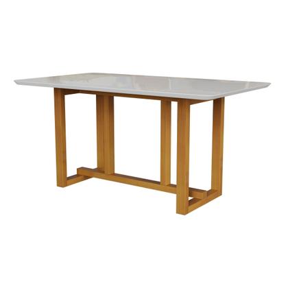 Imagem de Conjunto Sala de Jantar 6 Lugares Retangular com Tampo de Vidro Mesa Filadélfia Cadeiras Miami