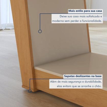 Imagem de Conjunto Sala de Jantar 6 Lugares Retangular Tampo MDF Mesa Apogeu com Cadeiras Luar